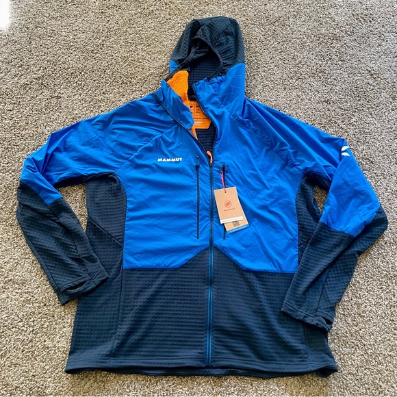 Mammut Vibrant Blue Hooded Jacket - Picture 1 of 9